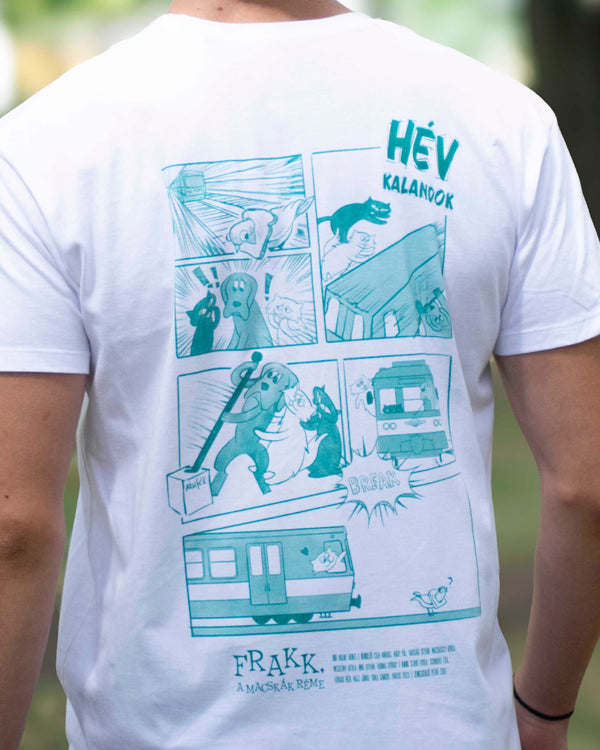 HÉV Kalandok Póló | FRAKK ÉS A MACSKÁK BUDAPESTEN HÉV Kalandok Póló | FRAKK ÉS A MACSKÁK BUDAPESTEN vates_muveszet_irodalom_ruhazati_marka