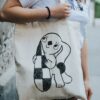 KOCKÁSFÜLŰ NYÚL PRÉMIUM VÁSZONTÁSKA