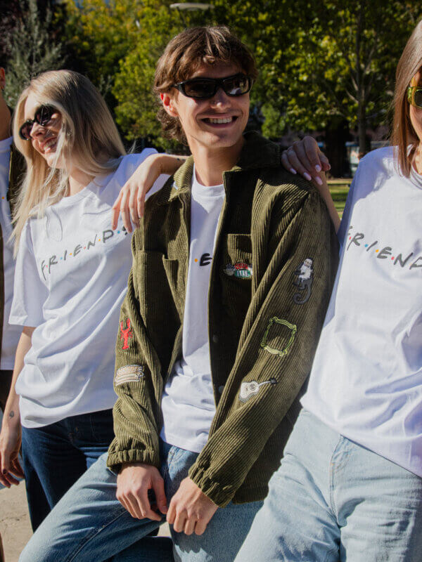 Friends Hímzett Bársony Overshirt | Jóbarátok Kollekció
